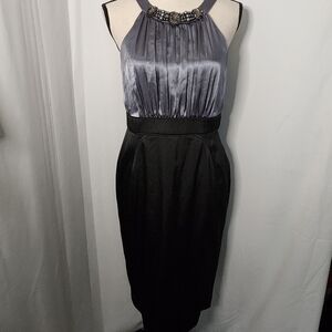 Jones Wear Black and Gray Dress